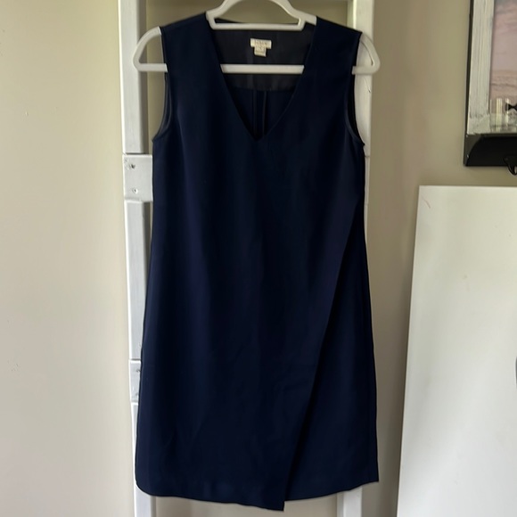 J Crew Navy Dress Size 0 - Picture 3 of 10